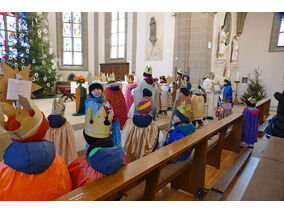 Aussendung der Sternsinger in Naumburg (© Karl-Franz Thiede)